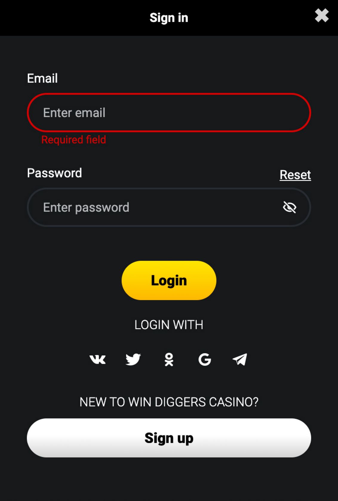 Win Diggers Online Casino Comprehensive Review